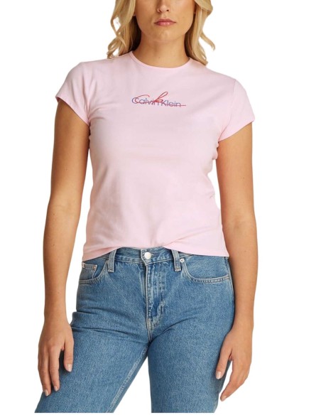 CALVIN KLEIN JEANS T-SHIRT DONNA SS SLIM SCRIPT CK