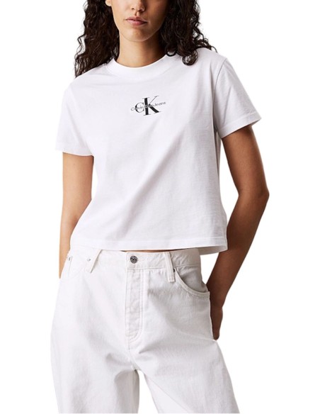 CALVIN KLEIN JEANS T-SHIRT DONNA MONOLOGO BABY TEE
