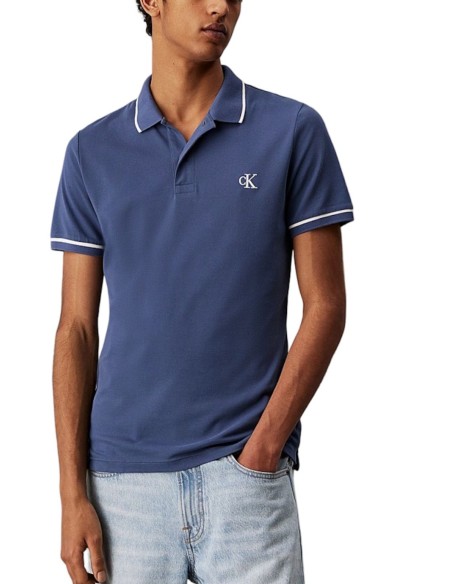 CALVIN KLEIN JEANS POLO UOMO TIPPING POLO, CK1