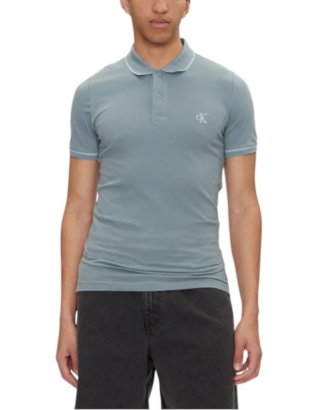 CALVIN KLEIN JEANS POLO UOMO TIPPING POLO, CKM