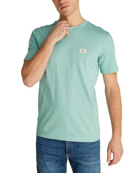 CALVIN KLEIN JEANS T-SHIRT UOMO WOVEN LABEL REGULA