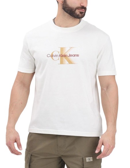 CALVIN KLEIN JEANS T-SHIRT UOMO MONOLOGO SHIFT TEE