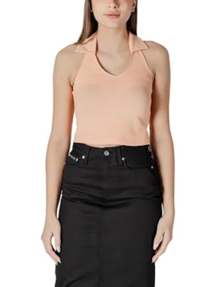 CALVIN KLEIN JEANS BLUSA DONNA HALTERNECK POLO COL