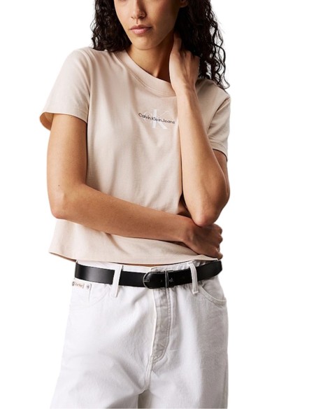 CALVIN KLEIN JEANS T-SHIRT DONNA MONOLOGO BABY TEE