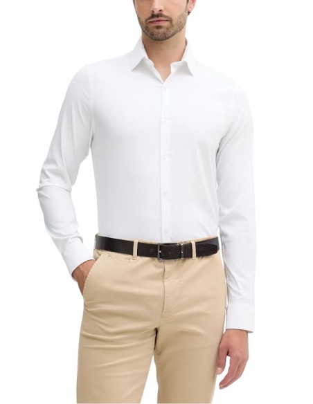 CALVIN KLEIN CAMICIA UOMO SLIM PERF WOVEN STR, XXE