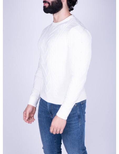Cable Liam Crew Guess man sweater