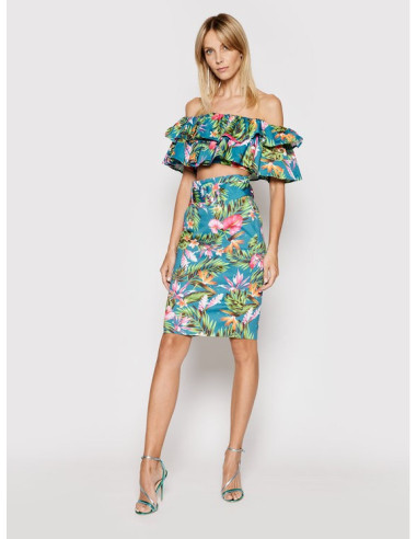 Guess floral pencil skirt deals