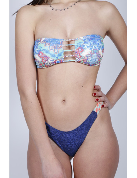 Bikini in lycra fascia e slip brasiliano Effek