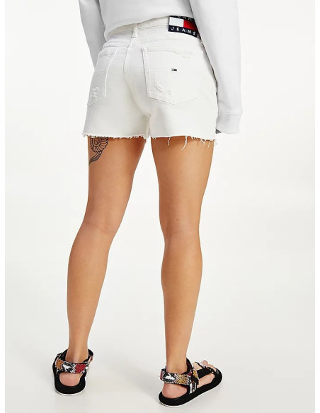 Pantalón corto blanco de mujer regular fit Tommy Jeans