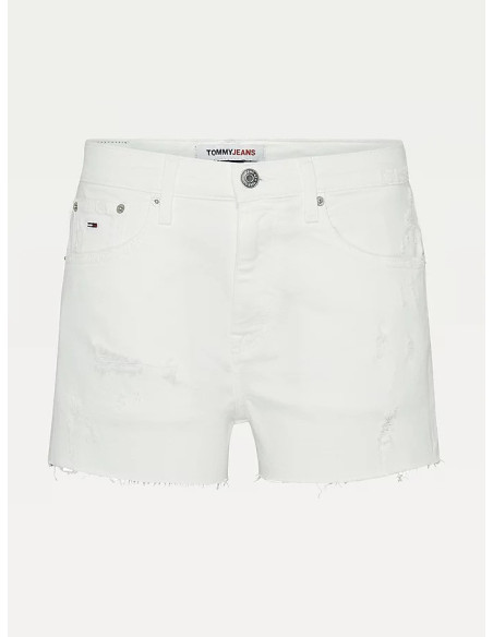 Pantalón corto blanco de mujer regular fit Tommy Jeans