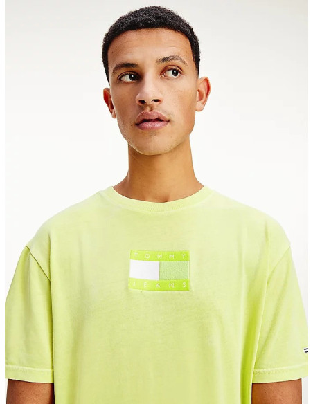 T-shirt lime green man Tjm tonal Tommy Jeans