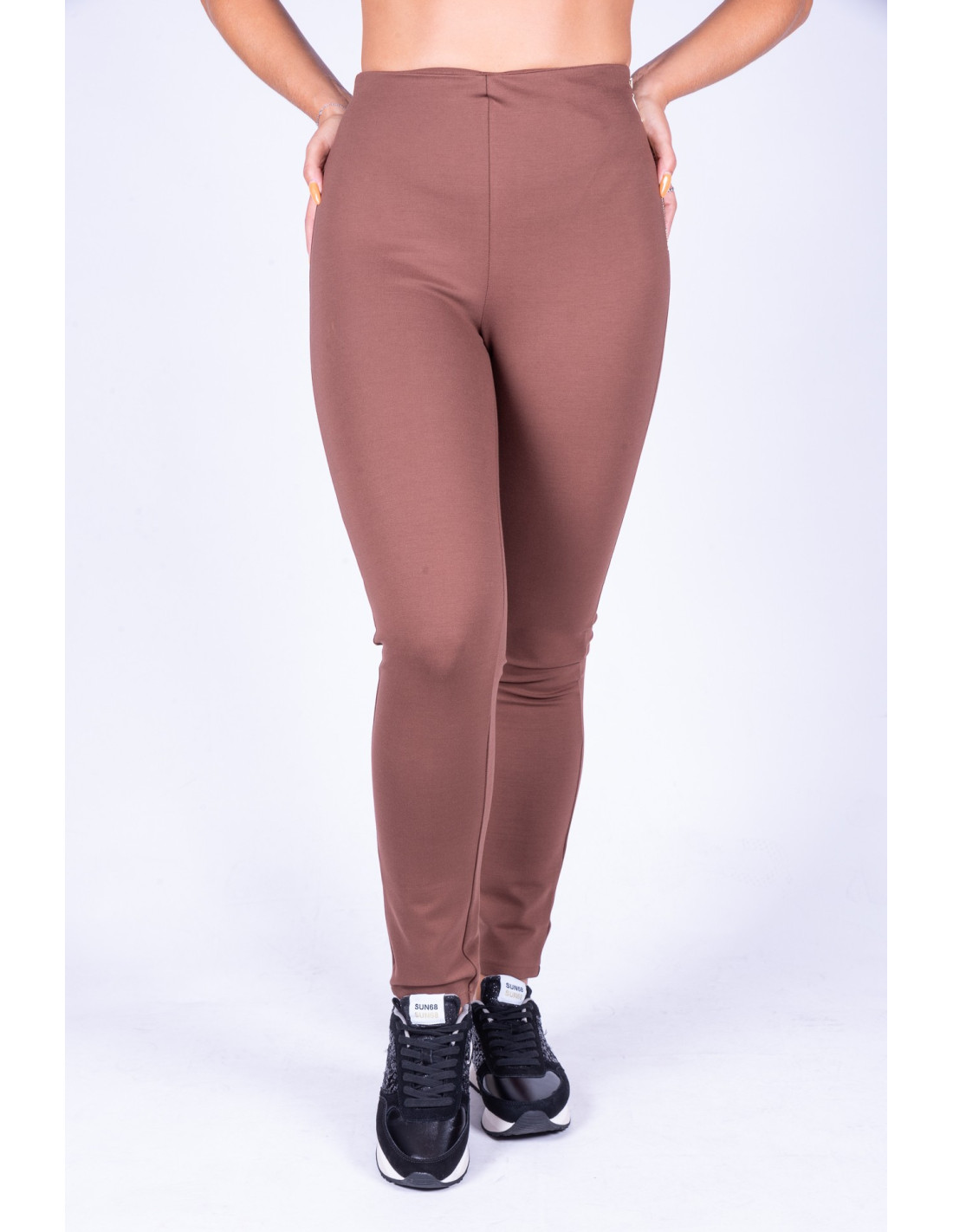 Legging ocher woman Jane Ponte Guess Taglia XS Color Ocra