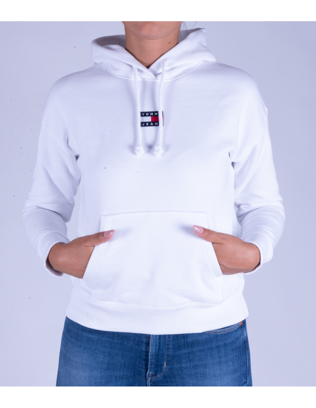 Felpa Donna Tommy Felpa Bianca Tommy Jeans Tommy Jeans Felpa Tommy