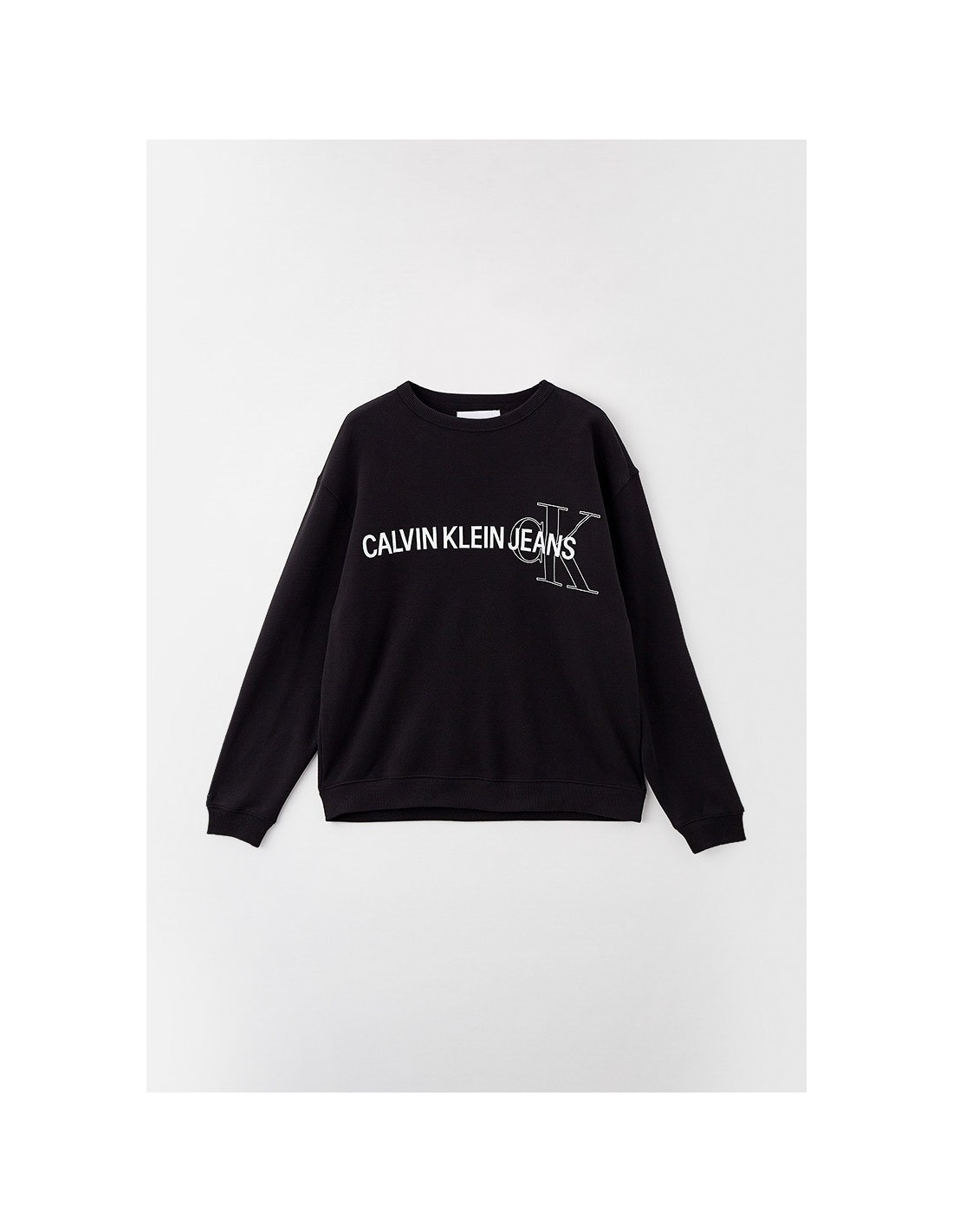 Plus Instit Logo Calvin Klein Herren-Sweatshirt in Schwarz Taglia 3XL Farbe  Schwarz | T-Shirts