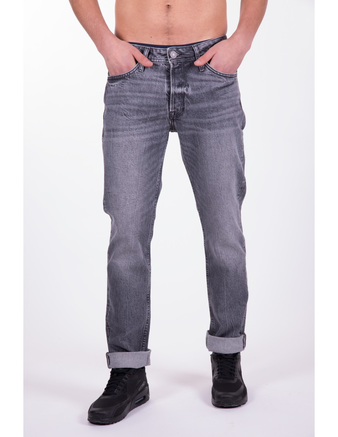 Jeans grigio chiaro uomo Jjitim Jack Jones F rg Grigio chiaro