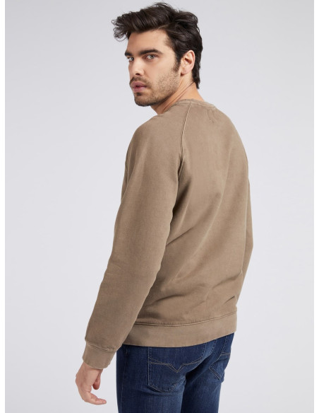 Felpa beige uomo Embro Cn Fleece Gues