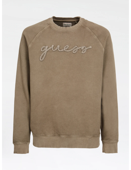 Felpa beige uomo Embro Cn Fleece Gues