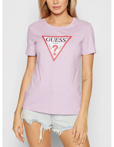 T-shirt Donna SS Original Guess Taglia XS Farbe Pink