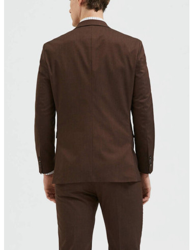SELECTED BLAZER UOMO,SLHSLIM-MYLOLOGAN CHOCO BLZ B