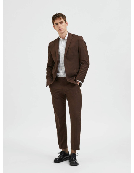 SELECTED BLAZER UOMO,SLHSLIM-MYLOLOGAN CHOCO BLZ B