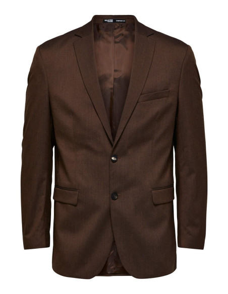 SELECTED BLAZER UOMO,SLHSLIM-MYLOLOGAN CHOCO BLZ B