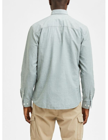 Camicia Uomo Linen Shirt Selected