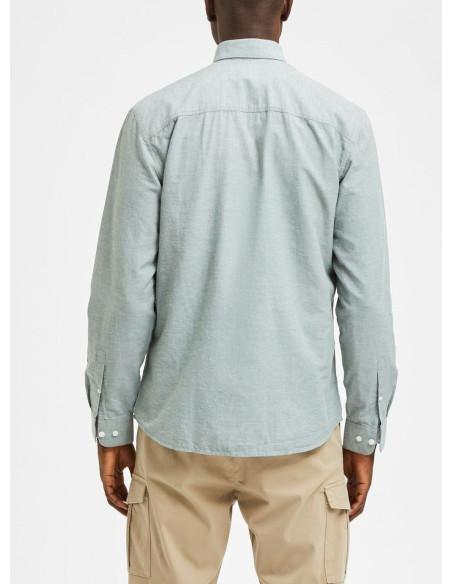 Camicia Uomo Linen Shirt Selected