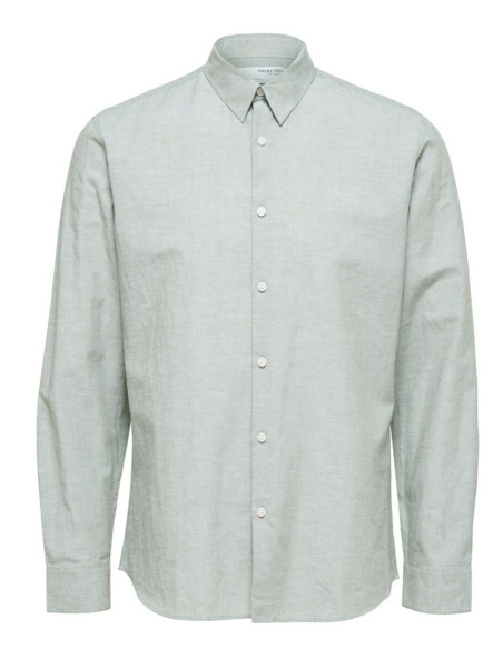 Camicia Uomo Linen Shirt Selected