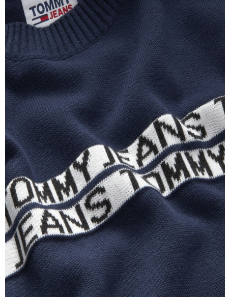 TOMMY JEANS MAGLIA UOMO,TJM TOMMY TAPE SWEAT