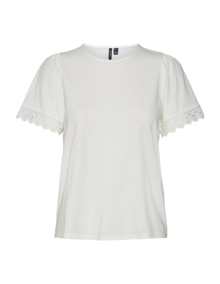 VERO MODA DONNA VMPANNA GLENN SS LACE TOP