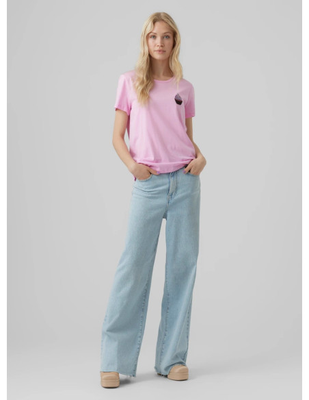 VERO MODA DONNA VMMIAFRANCIS SS TOP BOX JRS