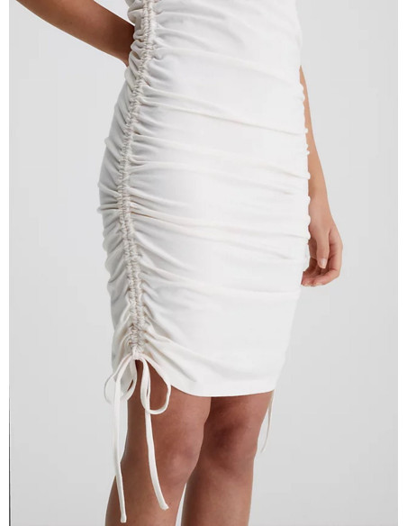 CALVIN KLEIN JEANS,SIDE GATHERINGS DRES