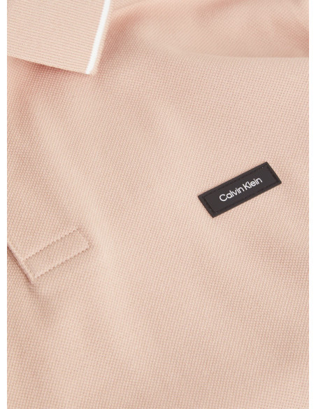 CALVIN KLEIN POLO UOMO,STRETCH PIQUE TIPPIN